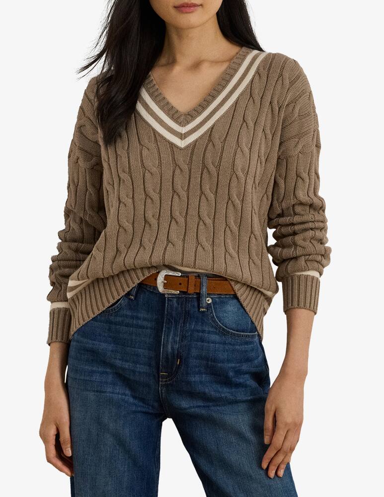 rinascente Lauren Ralph Lauren V-neck cable pullover