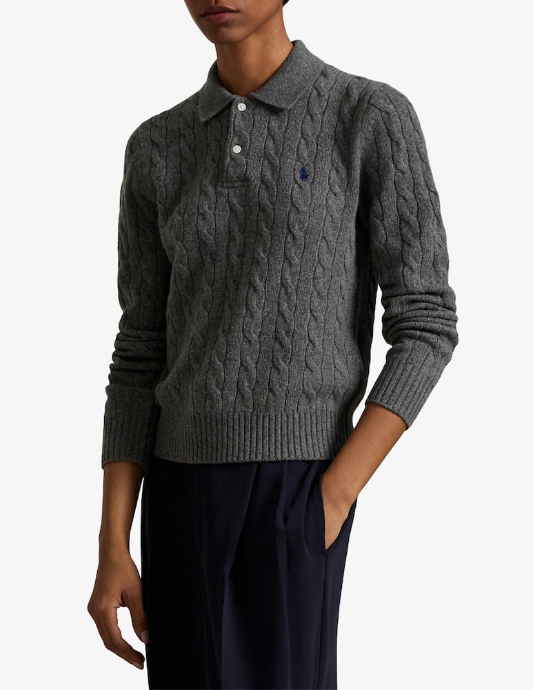 rinascente Polo Ralph Lauren Maglione trecce colletto