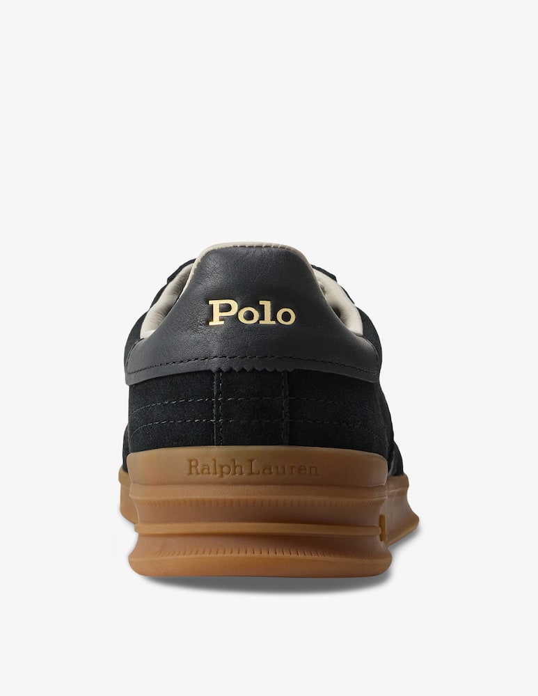 rinascente Polo Ralph Lauren Low top suede and leather sneakers