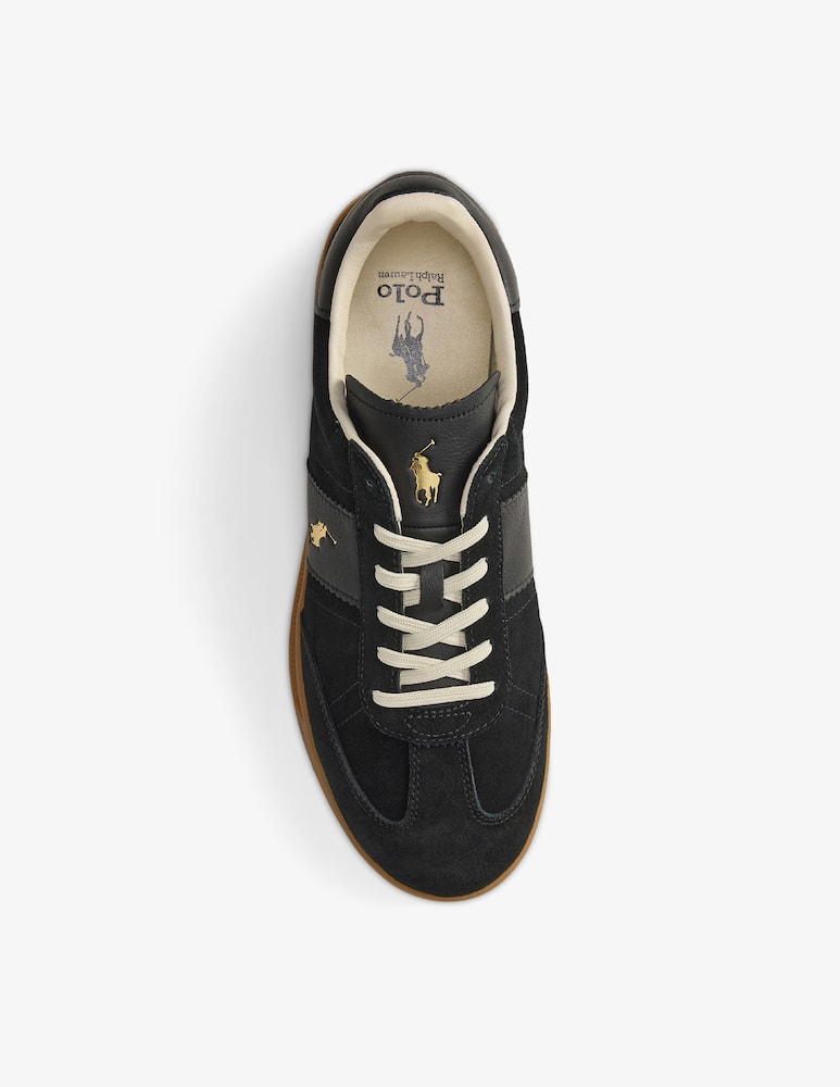 rinascente Polo Ralph Lauren Low top suede and leather sneakers