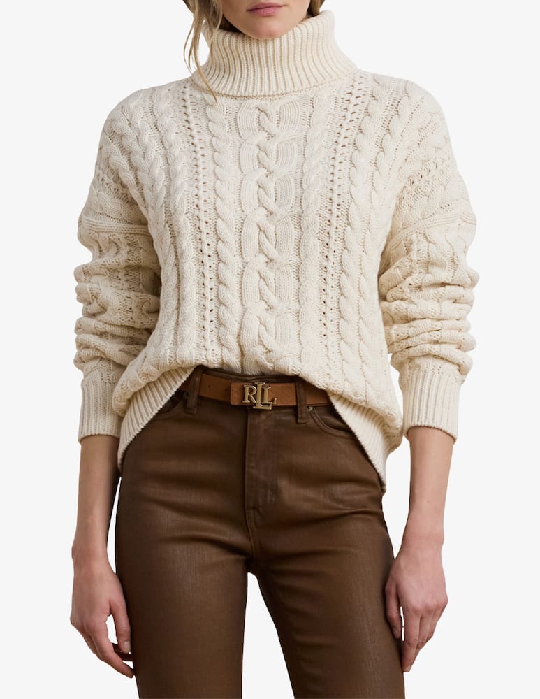 rinascente Lauren Ralph Lauren Furqan cable knit pullover