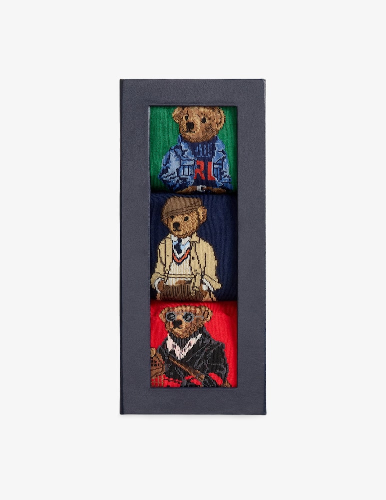 rinascente Polo Ralph Lauren Set regalo 3 calze Bear