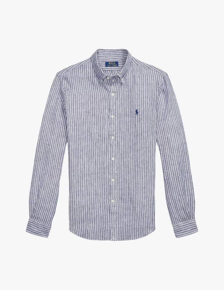 rinascente Polo Ralph Lauren Linen stripe slim shirt
