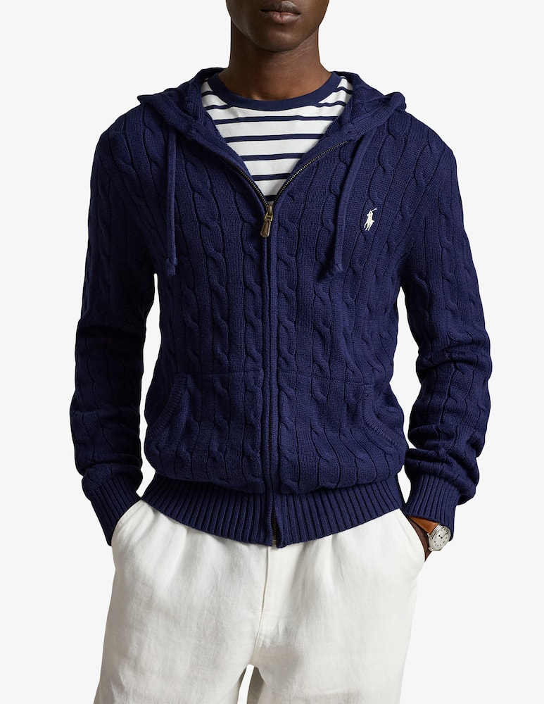 rinascente Polo Ralph Lauren Cardigan a trecce con cappuccio