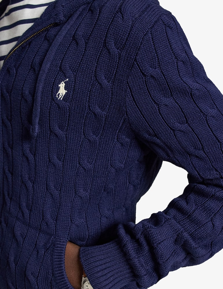 rinascente Polo Ralph Lauren Cardigan a trecce con cappuccio