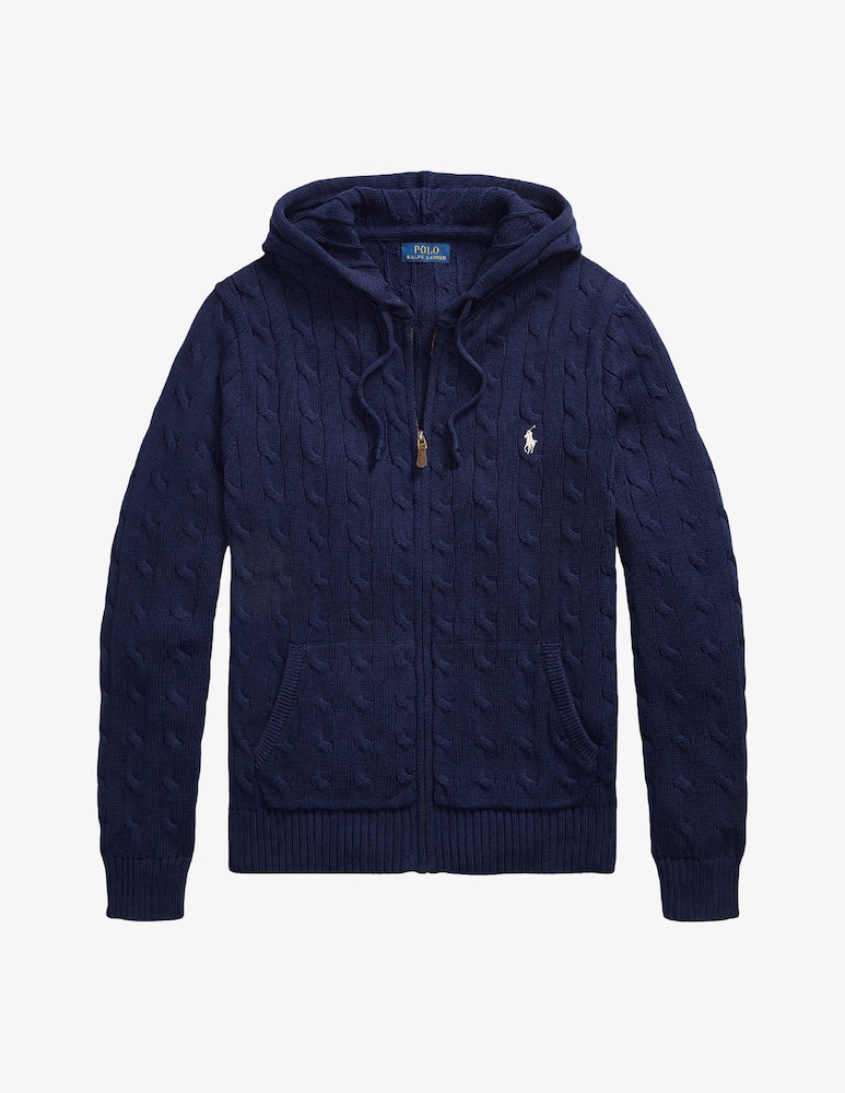 rinascente Polo Ralph Lauren Cardigan a trecce con cappuccio