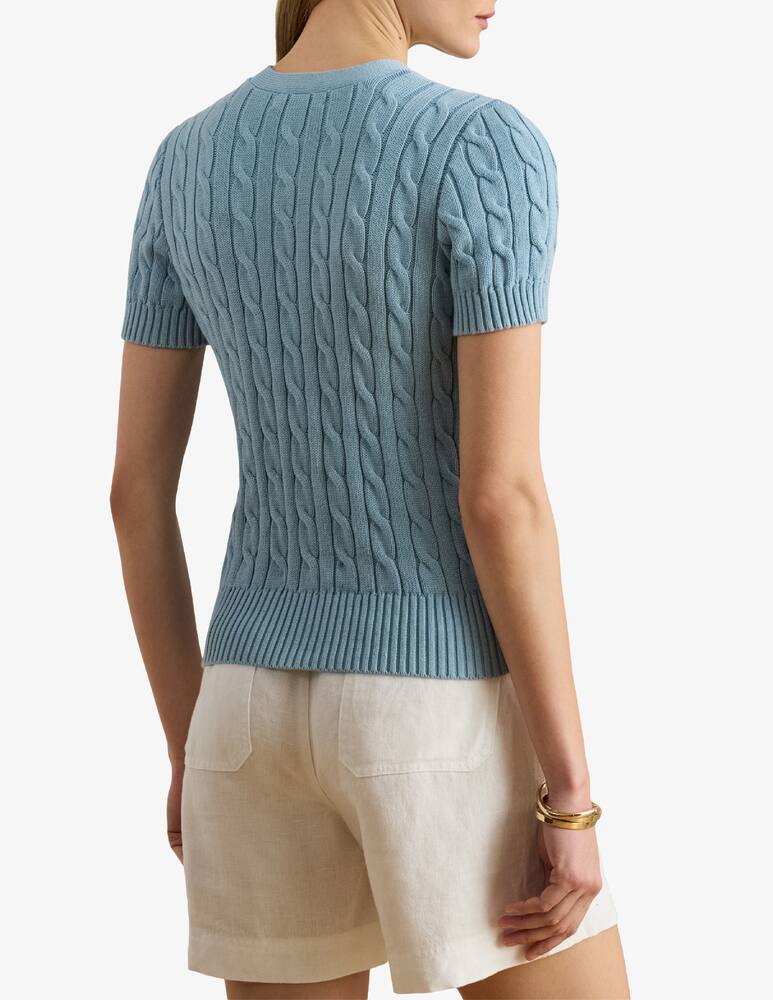 rinascente Lauren Ralph Lauren Cardigan a trecce e manica corta