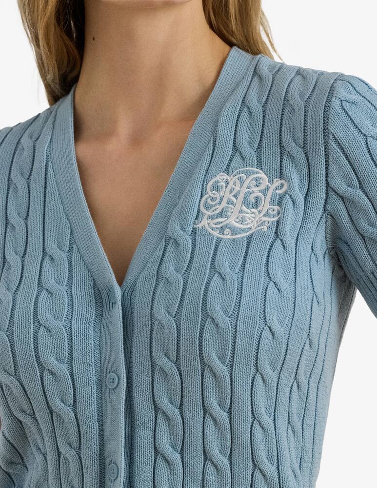 rinascente Lauren Ralph Lauren Cardigan a trecce e manica corta