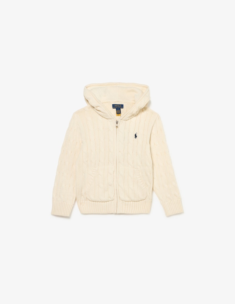 Polo Ralph Lauren Cardigan in cotone con cappuccio - immagine 1 Polo Ralph Lauren Cardigan in cotone con cappuccio - immagine 1