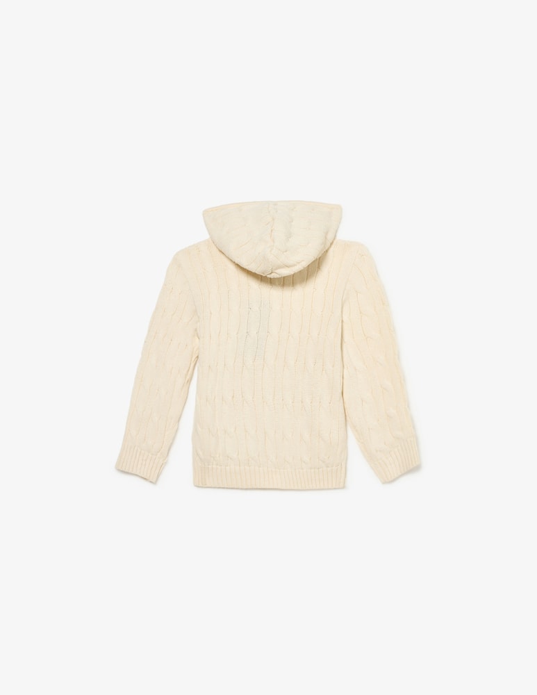 Polo Ralph Lauren Cardigan in cotone con cappuccio - immagine 2 Polo Ralph Lauren Cardigan in cotone con cappuccio - immagine 2