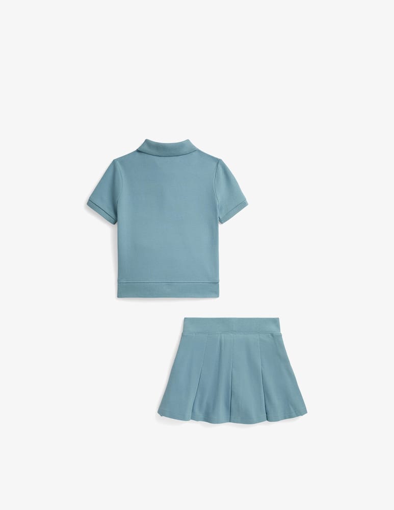 Polo Ralph Lauren Piqué polo top and skirt set - picture 2 Polo Ralph Lauren Piqué polo top and skirt set - picture 2