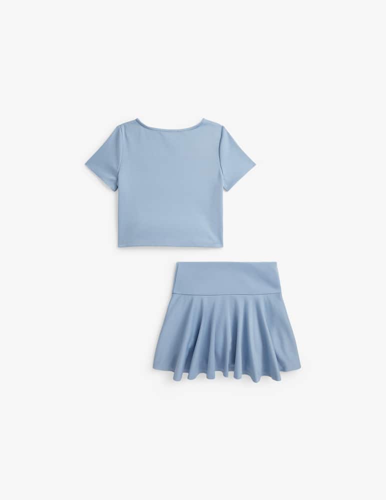 rinascente Polo Ralph Lauren Ponte Roma t-shirt and skirt