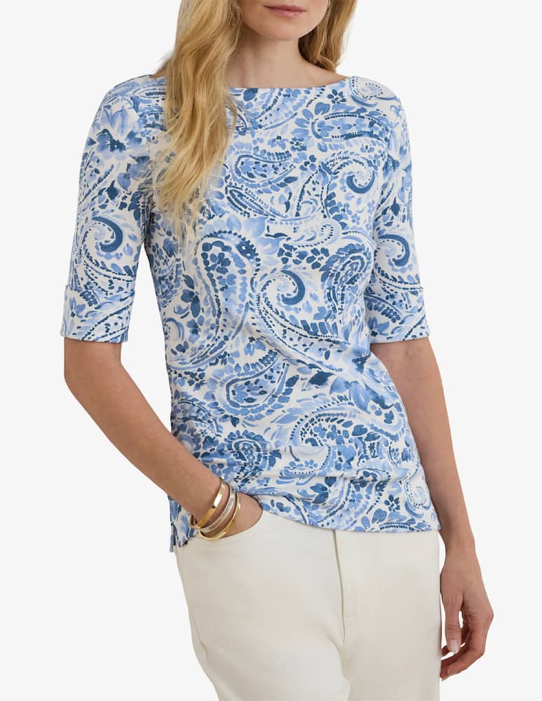 rinascente Lauren Ralph Lauren Paisley print knit t-shirt