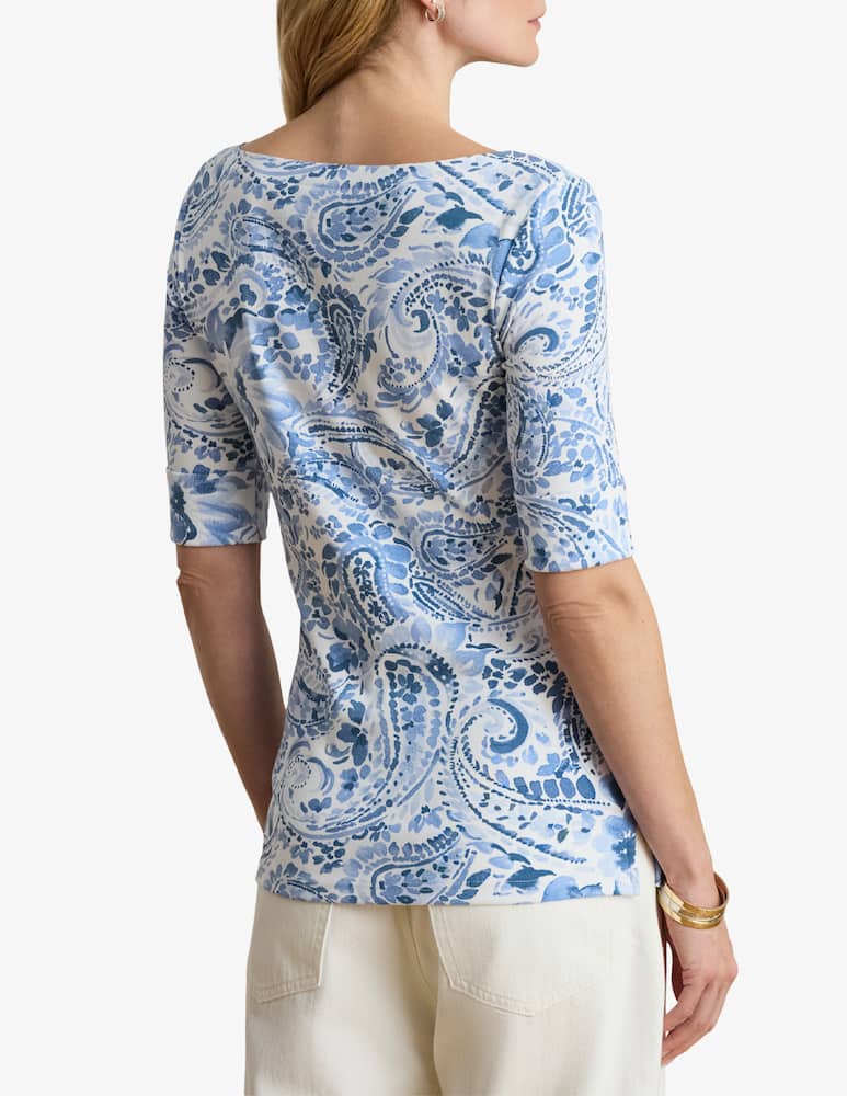 rinascente Lauren Ralph Lauren Paisley print knit t-shirt