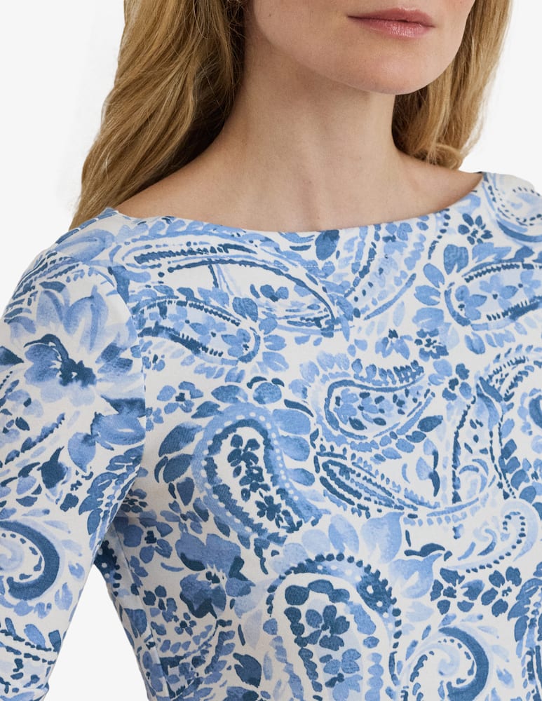 rinascente Lauren Ralph Lauren Paisley print knit t-shirt