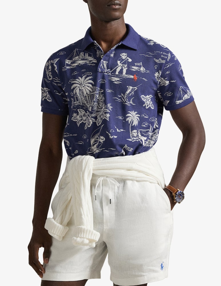 rinascente Polo Ralph Lauren Sport polo with bear print
