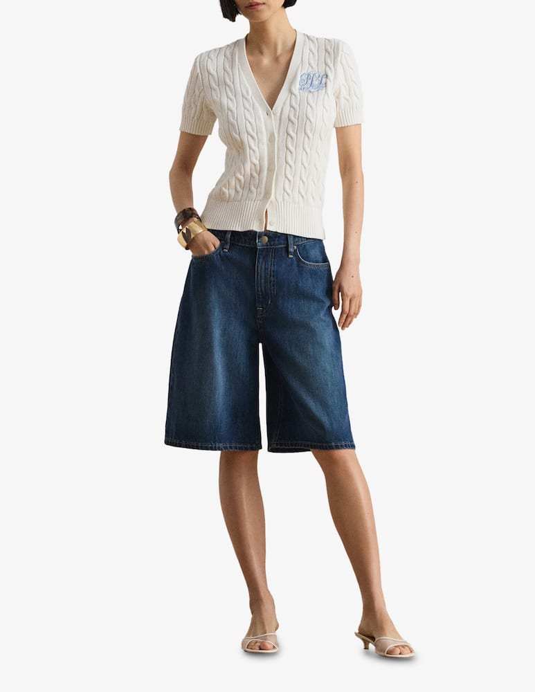 rinascente Lauren Ralph Lauren Cable knit short sleeve cardigan