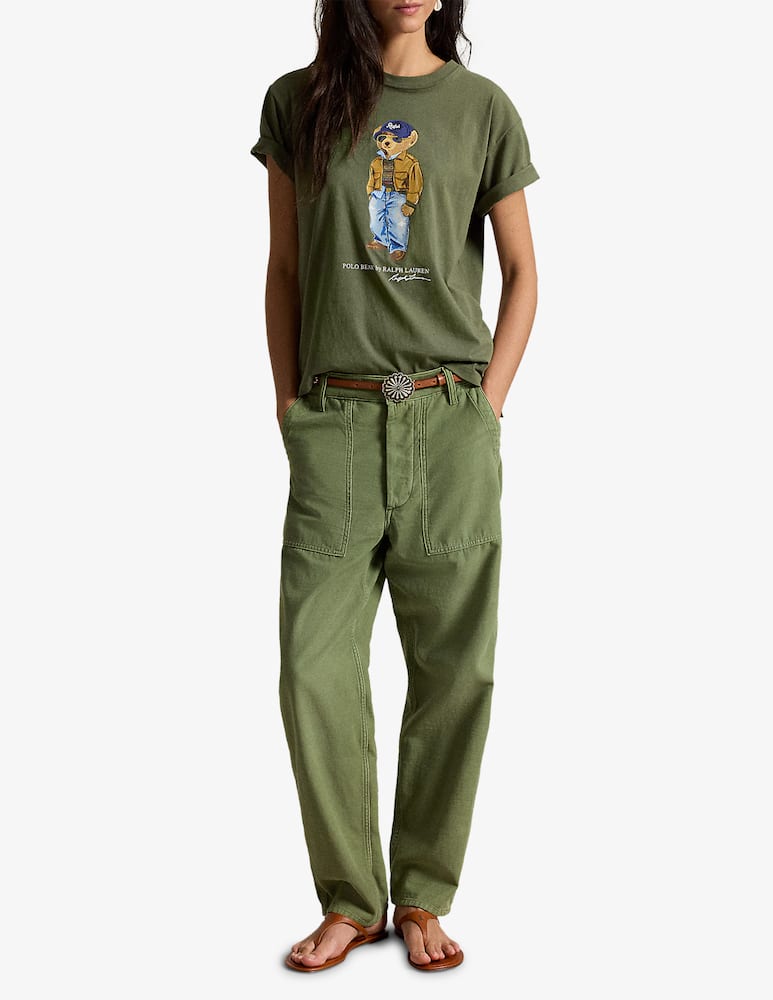 Polo Ralph Lauren T-shirt in maglia con orso - immagine 2