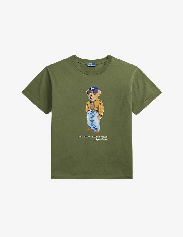rinascente Polo Ralph Lauren Bear print knit t-shirt
