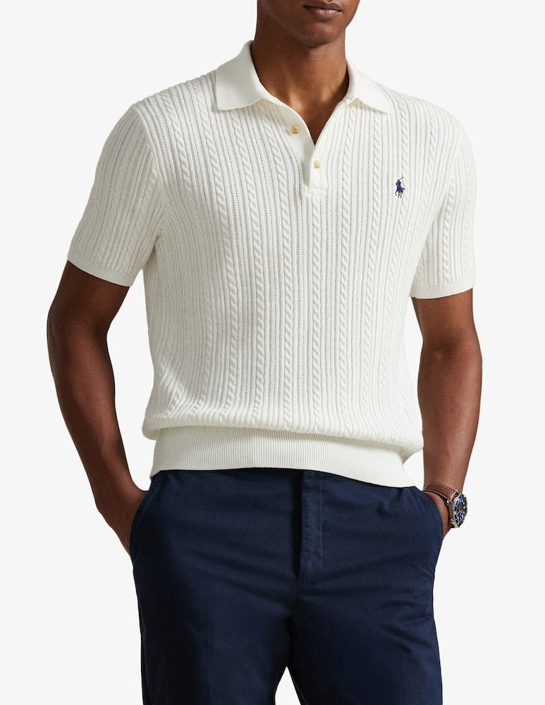 rinascente Polo Ralph Lauren Cable knit polo