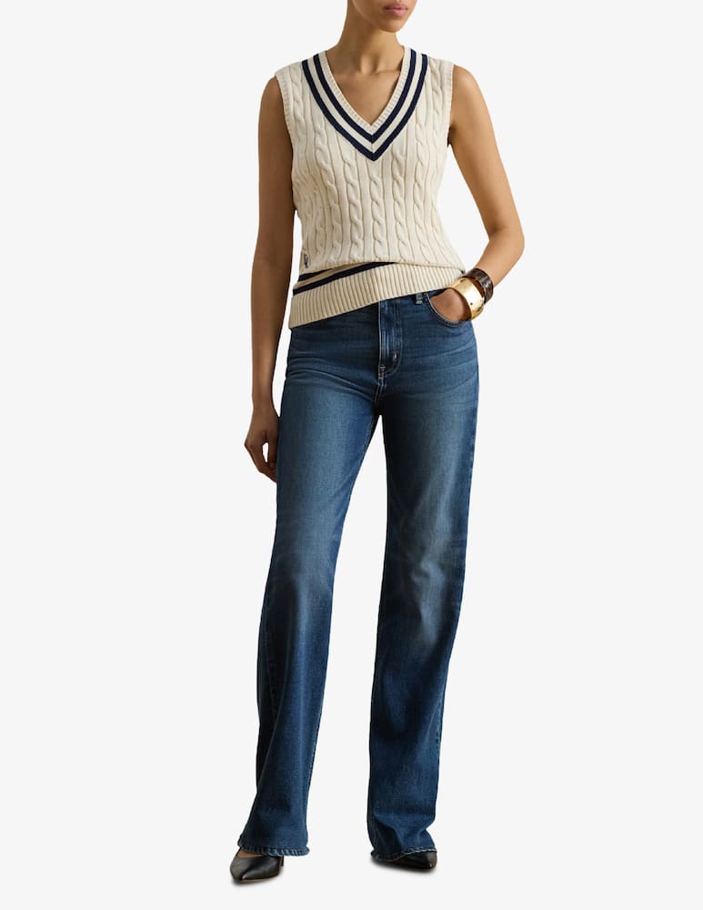 rinascente Lauren Ralph Lauren Gilet in maglia a trecce