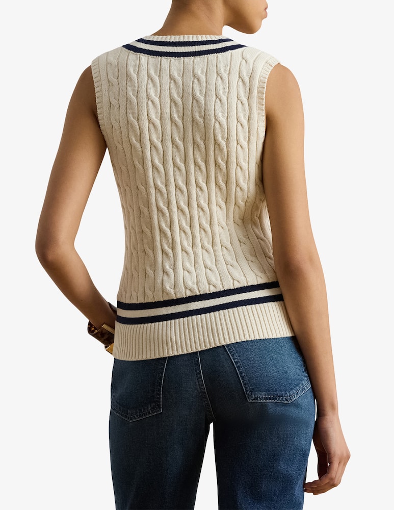 rinascente Lauren Ralph Lauren Gilet in maglia a trecce