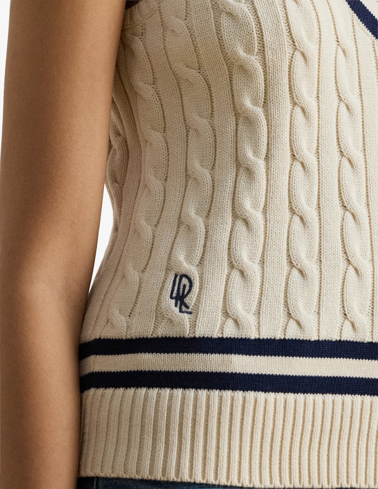rinascente Lauren Ralph Lauren Gilet in maglia a trecce