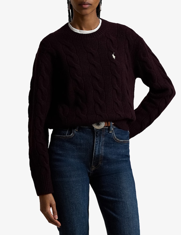 Polo Ralph Lauren Cable-knit crewneck jumper - picture 1 Polo Ralph Lauren Cable-knit crewneck jumper - picture 1