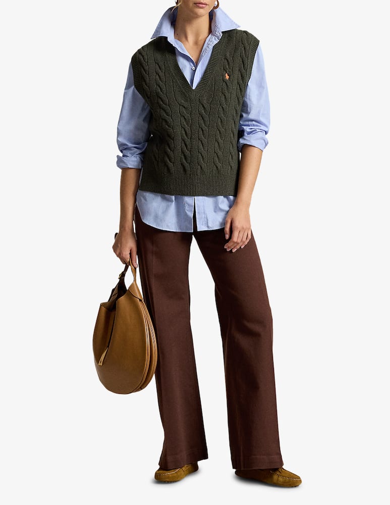 Polo Ralph Lauren Cable knit sleeveless pullover - picture 2 Polo Ralph Lauren Cable knit sleeveless pullover - picture 2