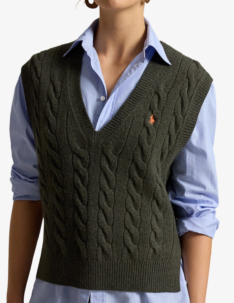 rinascente Polo Ralph Lauren Gilet scollo a V trecce