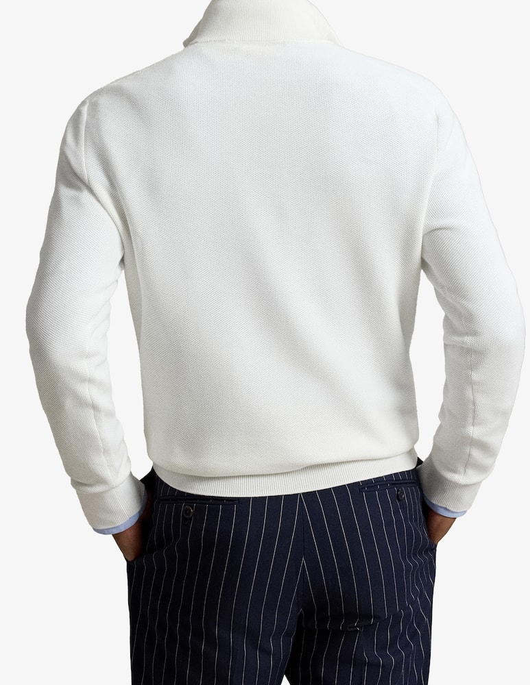 rinascente Polo Ralph Lauren Maglia con mezza zip a nido d'ape