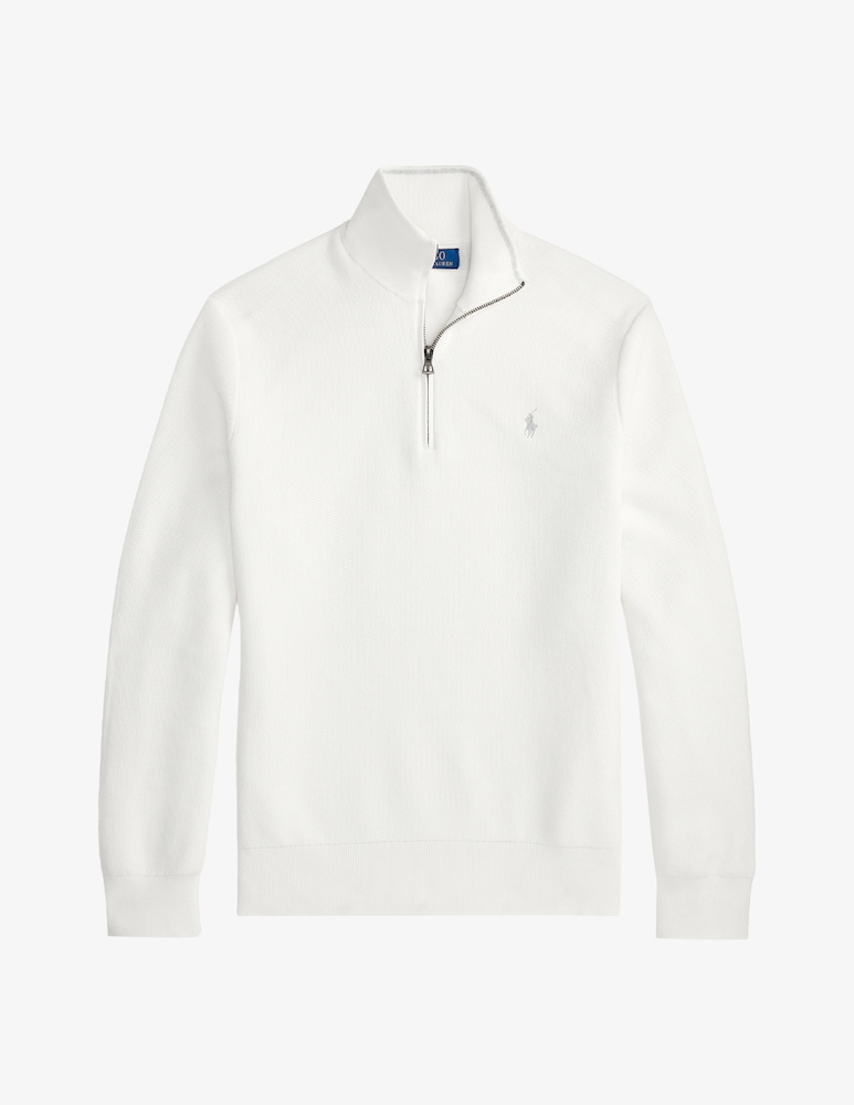rinascente Polo Ralph Lauren Maglia con mezza zip a nido d'ape