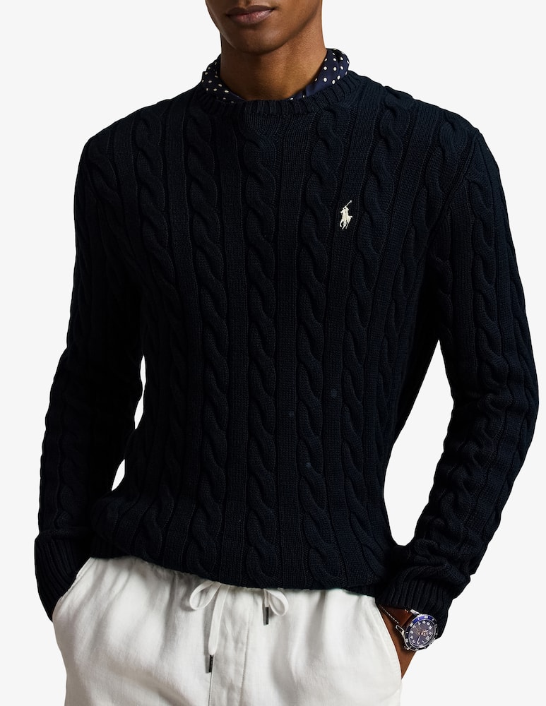 Polo Ralph Lauren Maglia girocollo a trecce - immagine 1 Polo Ralph Lauren Maglia girocollo a trecce - immagine 1