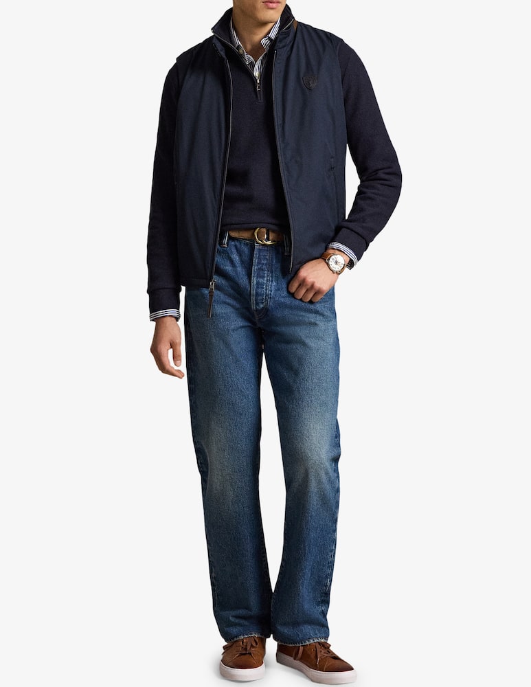 rinascente Polo Ralph Lauren Maglia con mezza zip nido d'ape