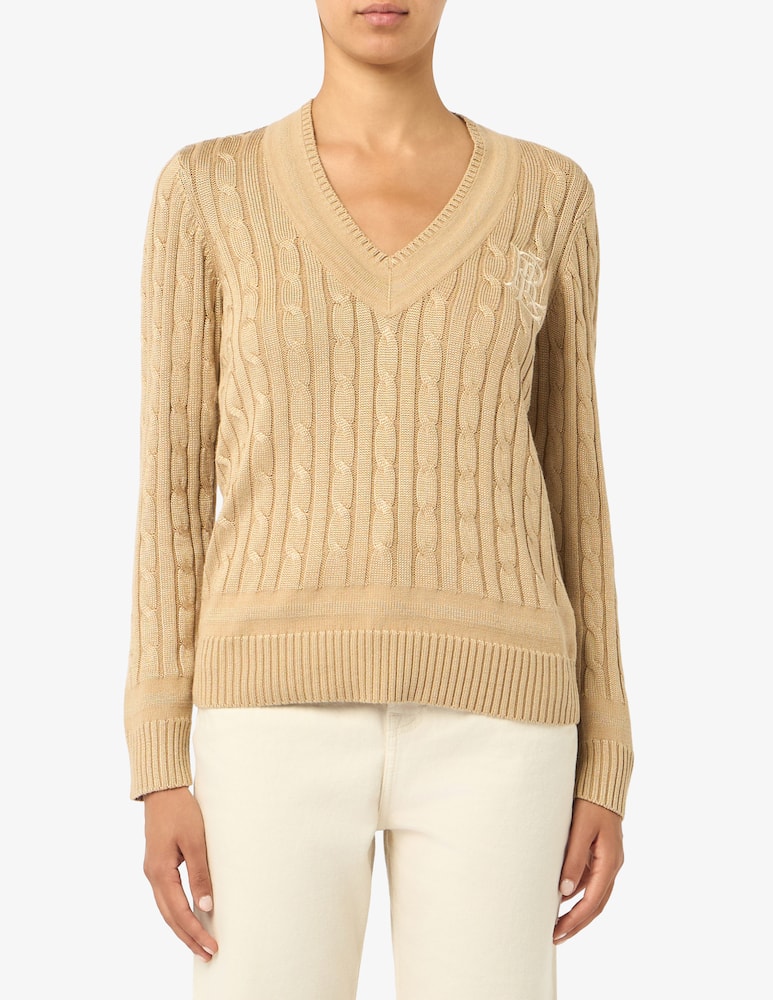 rinascente Lauren Ralph Lauren Cable-knit v-neck pullover