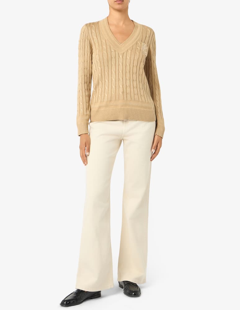 rinascente Lauren Ralph Lauren Cable-knit v-neck pullover
