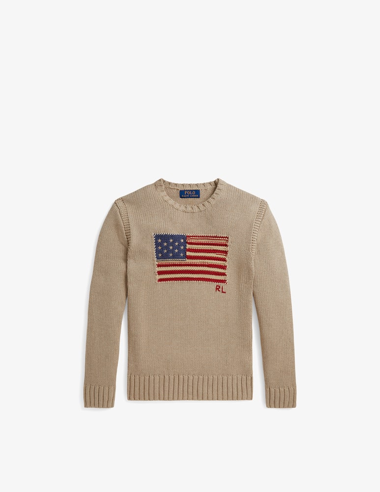 rinascente Polo Ralph Lauren Maglia cotone con bandiera