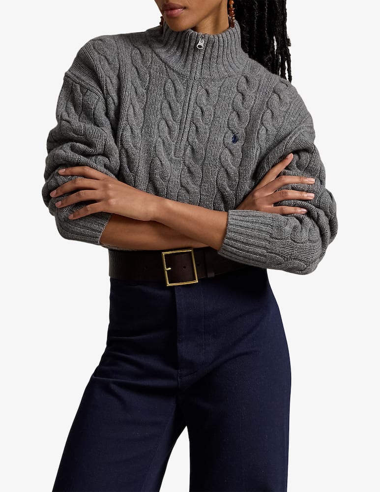 rinascente Polo Ralph Lauren Cable knit half-zip jumper