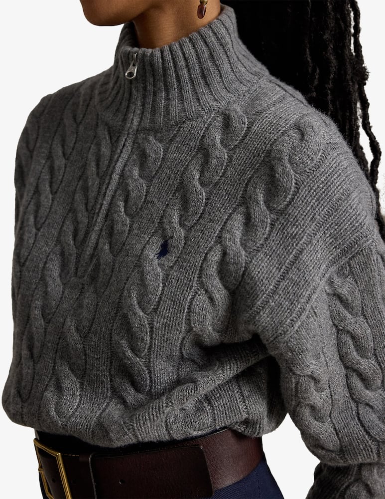 rinascente Polo Ralph Lauren Cable knit half-zip jumper