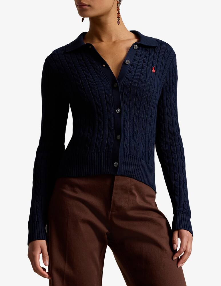 rinascente Polo Ralph Lauren Cardigan trecce con colletto
