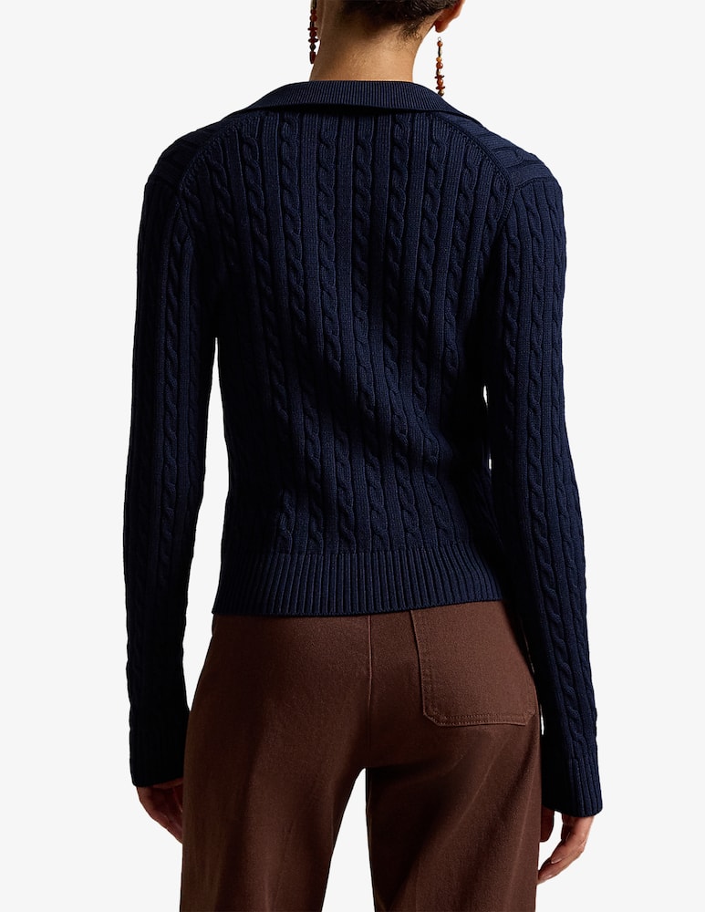 Polo Ralph Lauren Cardigan trecce con colletto - immagine 3