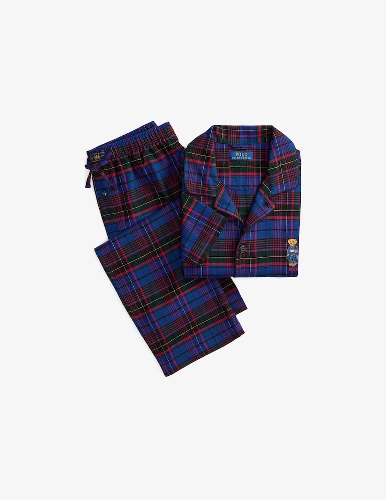 rinascente Polo Ralph Lauren Pigiama lungo in flanella scozzese