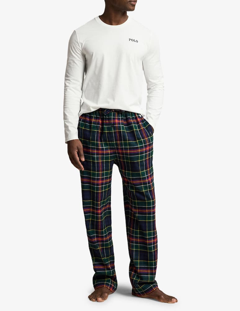 rinascente Polo Ralph Lauren Pigiama in flanella con t-shirt