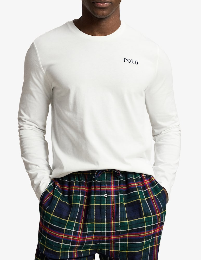 rinascente Polo Ralph Lauren Pigiama in flanella con t-shirt