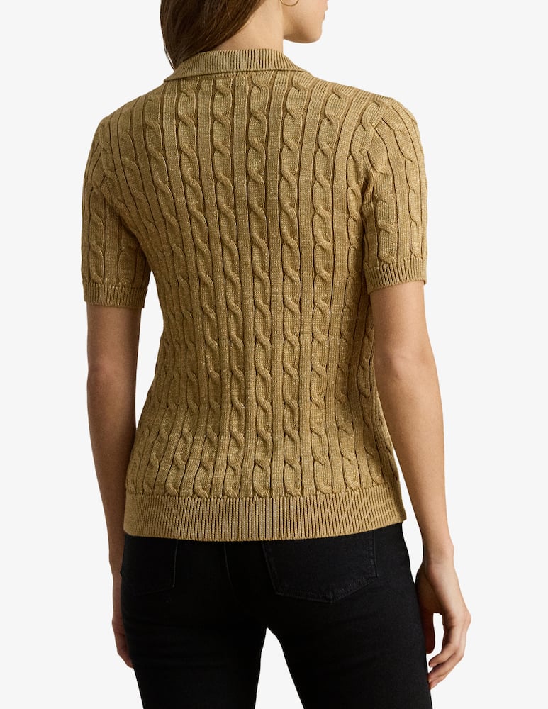 Lauren Ralph Lauren Cable knit polo pullover - picture 3 Lauren Ralph Lauren Cable knit polo pullover - picture 3