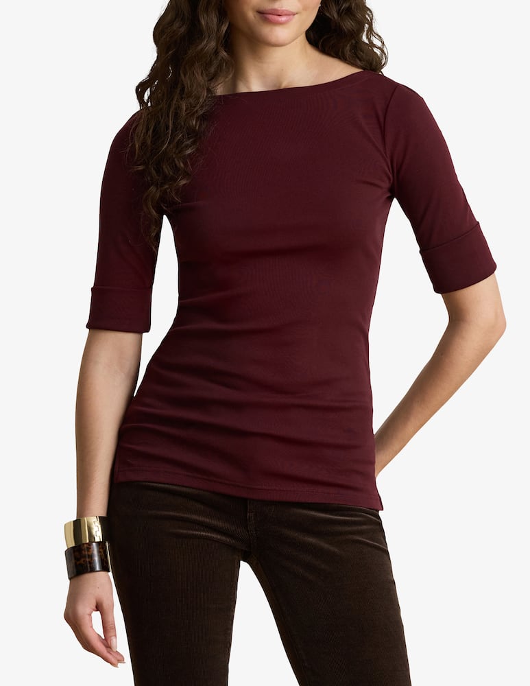 Lauren Ralph Lauren Elbow sleeve knit t-shirt - picture 1