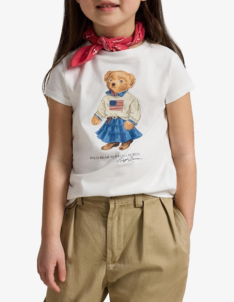 rinascente Polo Ralph Lauren T-shirt jersey orso stampato