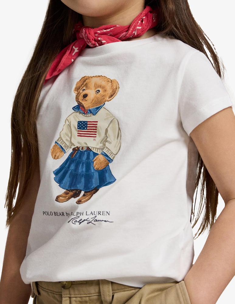 rinascente Polo Ralph Lauren T-shirt jersey orso stampato