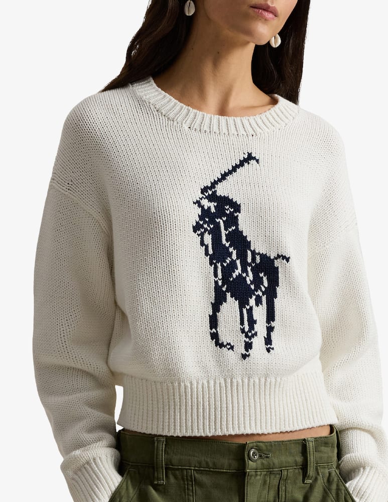 rinascente Polo Ralph Lauren Maglione girocollo in cotone con logo