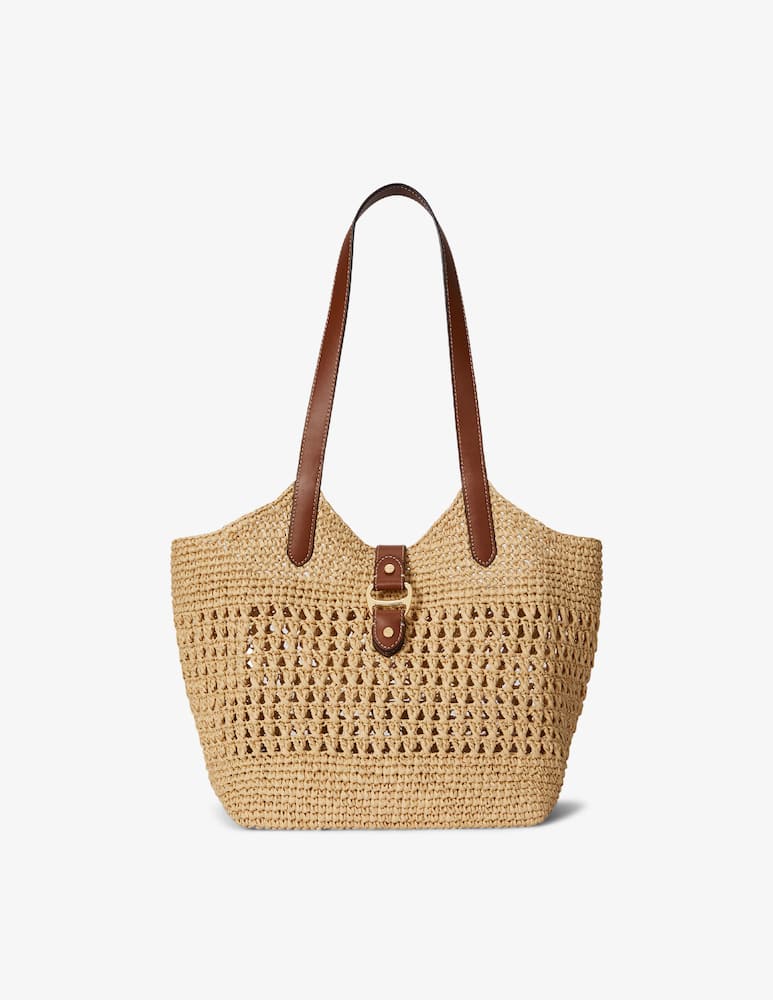rinascente Lauren Ralph Lauren Borsa shopper in rafia Tasha L